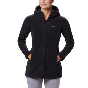 Columbia Benton Springs II Long, Sudaderas Con Capucha Negros Para Mujer | 852314-NUS